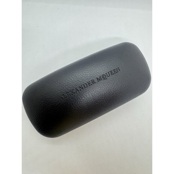 ALEXANDER MCQUEEN square women's sunglasses + hard case 57mm AM0371S Gold/Gray - Picture 13 of 13